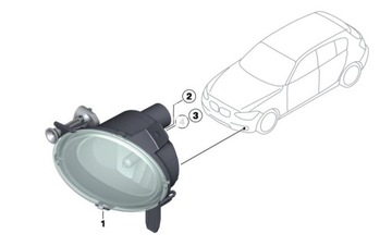 BMW F20/F21 F22 F23 F87 F30 F34 HALOGEN PŘEDNÍ L.