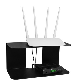 ДВОЙНАЯ ПОДВЕСНАЯ ПОЛКА LOFT, ЧЕРНЫЙ МЕТАЛЛ, 35 СМ, ТВЕРДЫЙ ФРЕЗЕРНЫЙ ДЕКОДЕР