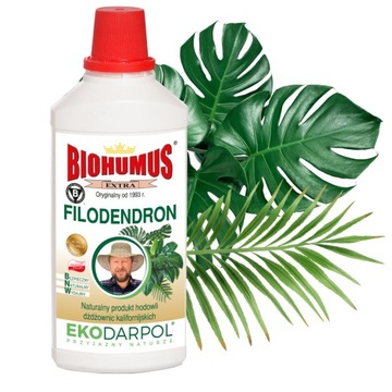 NAWÓZ BIOHUMUS EXTRA FILODENDRON do filodendrona NATURALNY Z DŻDŻOWNIC 1L