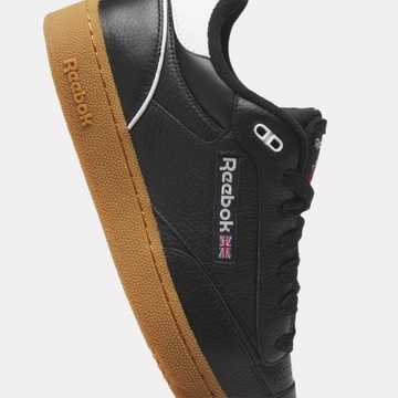 Buty sneakersy męskie Reebok Classic Club C WYGODNE SPORTOWE TRAMPKI CZARNE