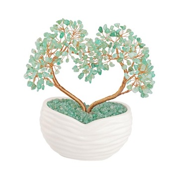 Kamienne drzewo Bonsai Ozdoba dobrobytu Posągi Pulpit Feng Shui Drzewo ziel