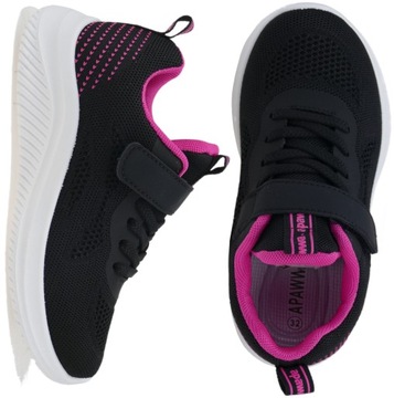 ADIDASY DZIEWCZĘCE BUTY DZIECIĘCE SPORTOWE TRAMPKI CZARNE SIATKA R. 34