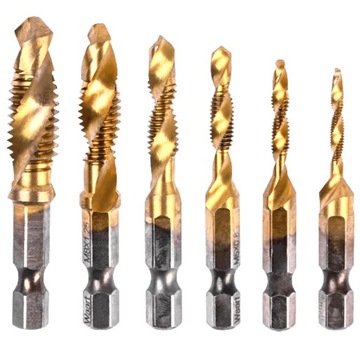 WIERTŁA GWINTUJĄCE HSS GWINTOWNIKI M3-M10 ZESTAW