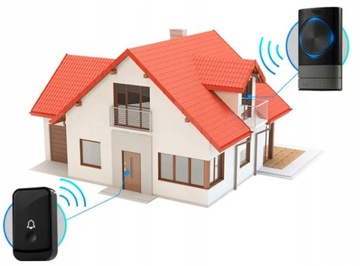 BEZPRZEWODOWY DZWONEK DO DRZWI LED 45 MELODII 200m ZASIĘG WODOODPORNY