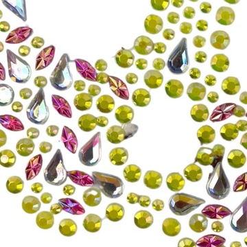 Кристаллы для лица МАСКА НА ХЭЛЛОУИН Череп