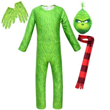 Детский косплей TheGrinch Onesie Hoodie Performance Костюм B53-43