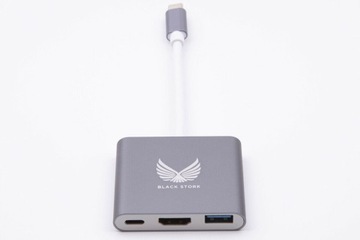 АДАПТЕР ХАБ 3 В 1 USB-C HDMI 4K MACBOOK