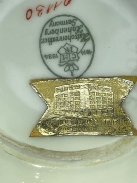 Hutschenreuther Hohenberg Германия кобальтовая ваза