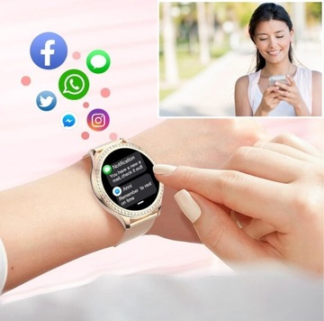 SMARTWATCH ЖЕНСКИЕ ЧАСЫ ПОЛЬСКОЕ МЕНЮ СПОРТ ЗДОРОВЬЕ TALKS PL