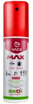 VACO MAX Na komary kleszcze i meszki DEET 30% 80ml