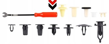 УНИВЕРСАЛЬНЫЙ НАБОР ЗАЖИМОВ, ЗАЖИМОВ, АВТОМОБИЛЬНЫХ РАСШИРИТЕЛЕЙ, 166 ШТ.