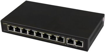 SWITCH POE PULSAR SG108 10-PORTÓW (8xPoE + 2xUPLIN