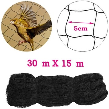 Siatka przeciw ptakom w gospodarstwie sadowniczym