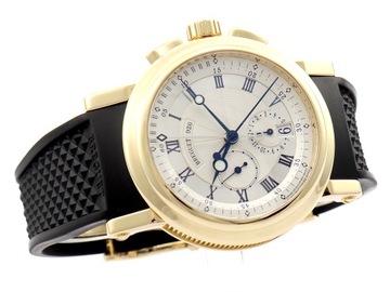 BREGUET MARINE CHRONOGRAPH 18K ŻÓŁTE ZŁOTO 42MM KOMPLET REF. 5827BA/12/5ZU