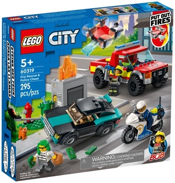 LEGO CITY 60319 WÓZ STRAŻACKI STRAŻ POŻARNA POŻAR