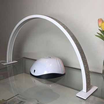 Настольная лампа для ногтей Half Moon 20 Вт Профессиональная светодиодная лампа для ногтей с белым кристаллом