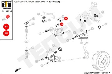 SPOJOVNÍK STABILIZÁTOR JEEP COMMANDER GRAND CHEROKEE III 10.04-12.10
