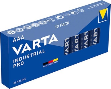 Zestaw baterii AAA Varta Industrial LR03 10 sztuk