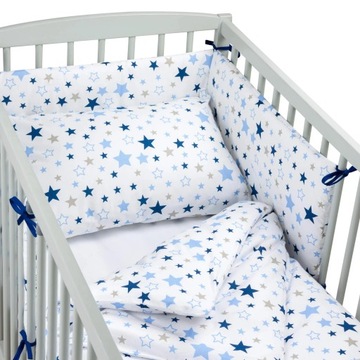Pościel do łóżeczka 60x120 - zestaw 4 elementowy bawełna 100% Pepi