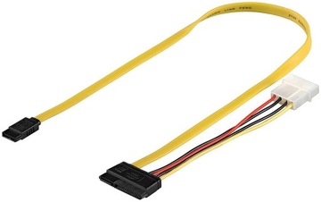 MicroConnect SATA 2-in-1 data signal +
