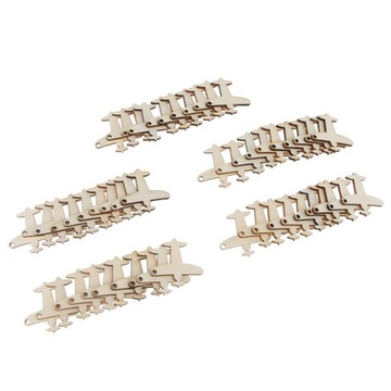 Деревянный подарок, вырезанный самолетом, 50 шт. Этикетки неокрашенные.