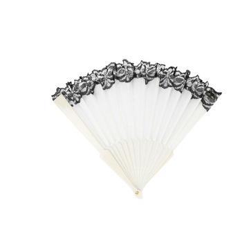 ВЕЕР С КРУЖЕВОМ, СКЛАДНОЙ ДЛЯ ЖАРКОГО ЛЕТА, ДЕКОРАТИВНЫЕ ИСПАНСКИЕ УЗОРЫ, ЦВЕТЫ