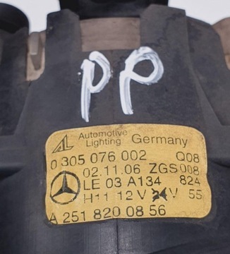 HALOGEN PRAVÝ MERCEDES W169 A2518200856