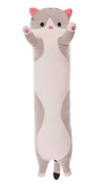 DŁUGI KOTEK MASKOTKA PLUSZAK PODUSZKA KOT 50cm