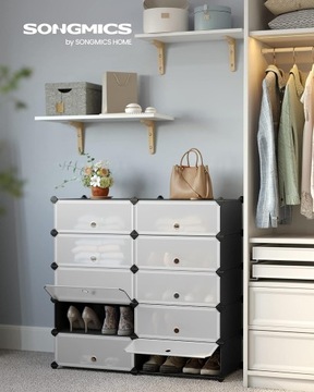 МОДУЛЬНЫЙ ШКАФ ДЛЯ ОБУВИ 10 УРОВНЕЙ ПОДСТАВКА КОРОБКИ ОРГАНИЗАТОР КОНТЕЙНЕР