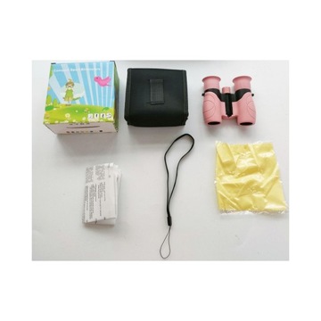 ДЕТСКИЙ БИНОКЛЬ 8X 21MM 7,2° ОПТИЧЕСКАЯ ЛИНЗА ВОДОНЕПРОНИЦАЕМАЯ РОЗОВАЯ