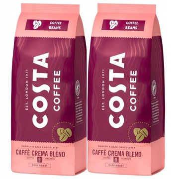 Costa Kawa Caffe Crema Blend Dark Ziarnista 2x500g