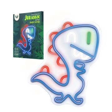 LAMPKA NEON LED DINOZAUR SMOK na plexi dekoracja na ścianę USB ściemniacz