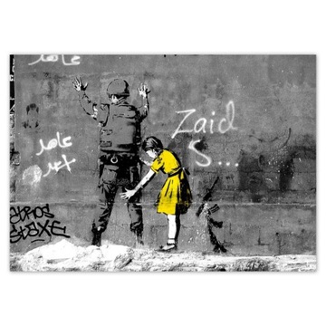 Plakaty A2 POZIOM Banksy dziewczynka