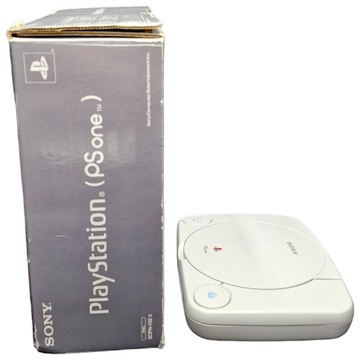 В хорошем состоянии КОМПЛЕКТ КОНСОЛИ PLAYSTATION ONE SCPH-102, картонная коробка
