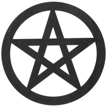Pentagram Dekoracja Rzeźbiona Drewniana Ściana Dekoracyjna