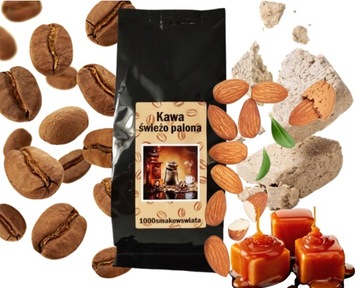 SUŁTAŃSKA kawa ziarnista 100 g CHAŁWA, MIGDAŁY, KARMEL mielona