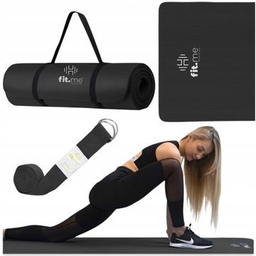 MATA DO ĆWICZEŃ JOGA FITNESS MIĘKKA GRUBA 1,5 CM NBR KARIMATA TRENINGOWA