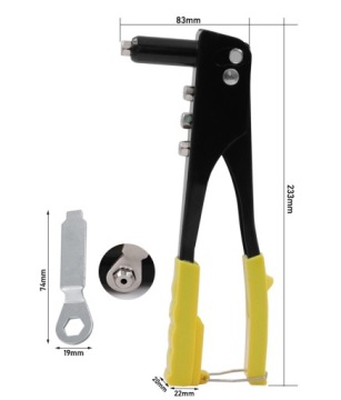 РУЧНОЙ ЗАКЛЕПОЧНИК ДЛЯ ЗАКЛЕПОК ПРОЧНЫЕ ЗАКЛЕПКИ С 4 КОНЦАМИ