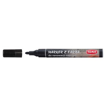 Marker do renowacji liter na nagrobkach czarny Tom