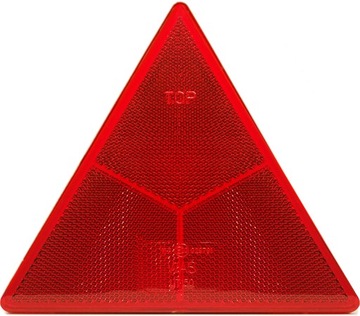 TRÓJKĄT ODBLASKOWY CZERWONY MOCOWANY NA ŚRUBY WAŚ