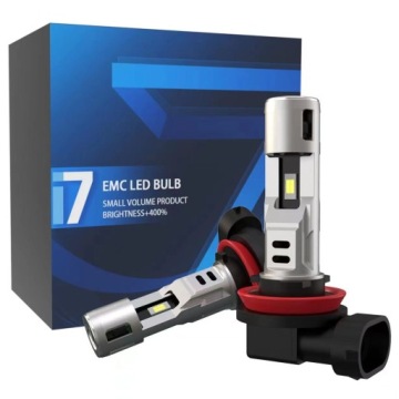 ŻARÓWKI LED i7 H8 CSP LIGHT +400% HOMOLOGACJA E11