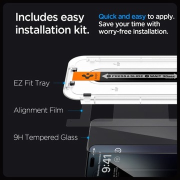 Закаленное стекло Spigen GLAS.TR 