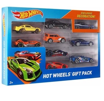 HOT WHEELS ZESTAW PREZENTOWY 9 AUT X6999 KOMPLET