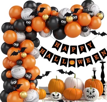 Balony Girlanda Halloween Baner Dekoracje Ozdoby