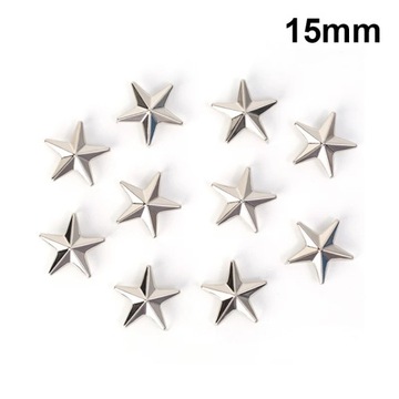 10-100Pcs Metal Star Rivets Leather Craft DIY Studs Spikes Spots Nails