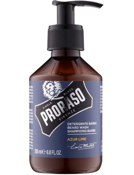 PRORASO - Męski Szampon do brody AZUR LIME 200 ml