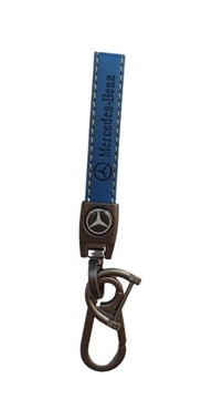MERCEDES BRELOK BRELOCZEK SKÓRA NIEBIESKI