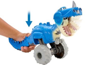 Mattel Dinosaur водит и ест машины Cars Auta на маршруте ZA4905