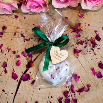 Розовая соевая свеча, спасибо, детский душ