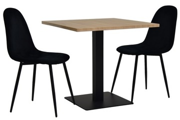 Komplet 2 krzesła IK-04 + stół TB-02-B 80x80cm